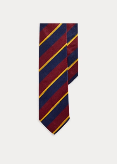 Men's Polo Ralph Lauren Striped Silk Twill Narrow Ties | 163527TPZ